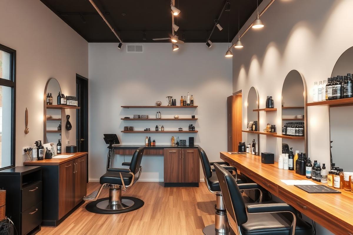 Concept design for a barbershop